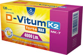 D - Vitum FORTE Vitamin D and K for adults D3 4000 IU natural K2 MK - 7 100 mcg 120 capsules OLEOFARM